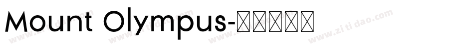 Mount Olympus字体转换